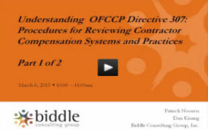 Understanding OFCCP Compensation Directive - Part I